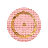 Thumbnail for SuperSoft Box Style Fur with Gold Round Rug