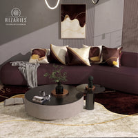 Coffee Cream Wavy Throw Cushions Set of 6