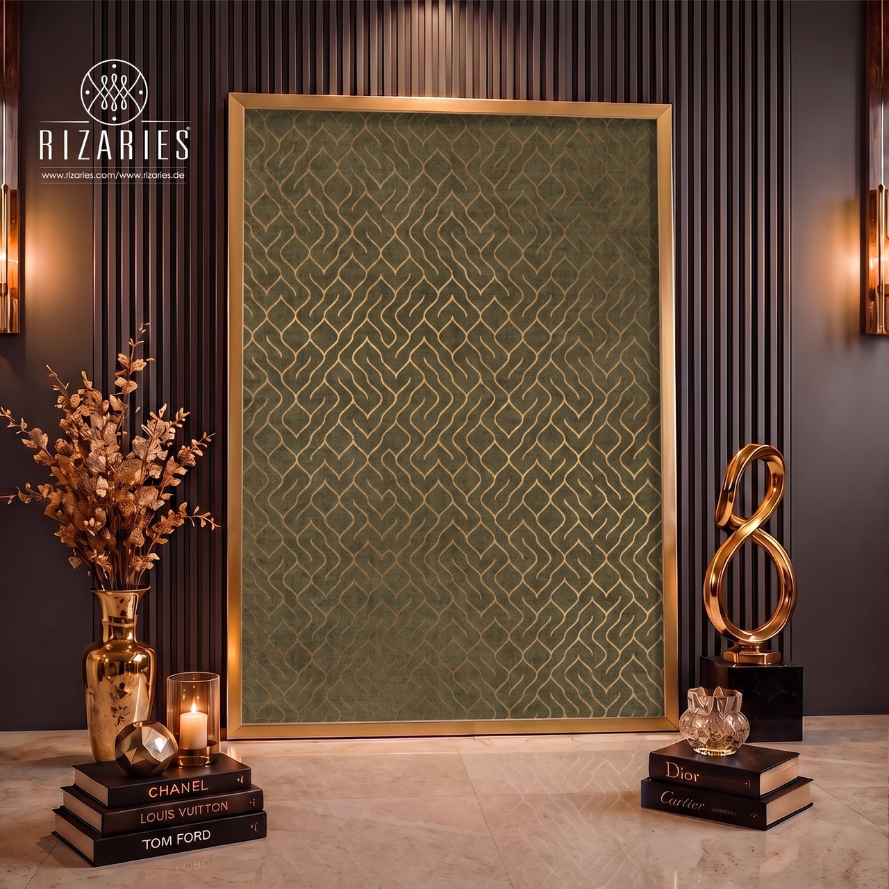 Olive Pattern Canvas Painting