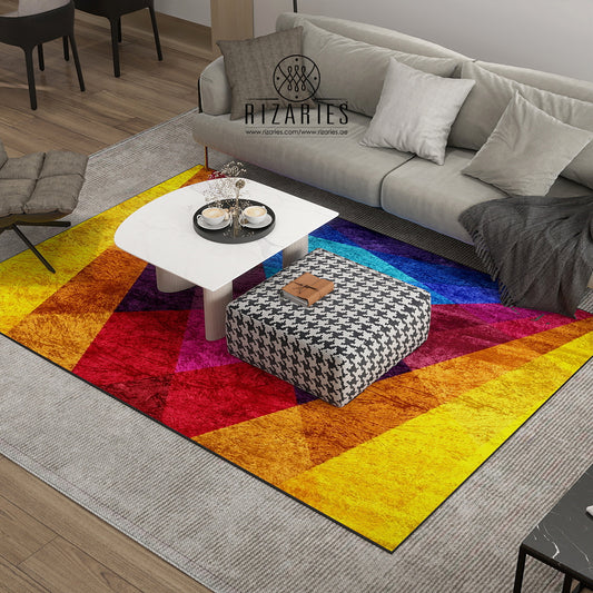 Colorful Rainbow Centerpiece (Rug)