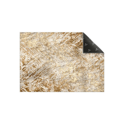 Copper Gold Abstract Pattern Centerpiece (Rug)