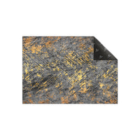 Thumbnail for Grey Gold Abstract Pattern Centerpiece (Rug)