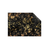 Black Gold Abstract Pattern Centerpiece (Rug) (CLEARANCE SALE)