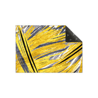 Thumbnail for Yellow Grey Abstract Centerpiece (Rug)