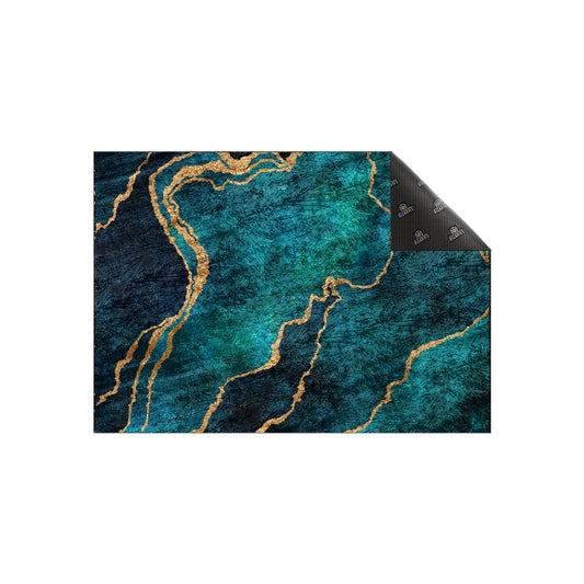 Sea Green Abstract Centerpiece (Rug)