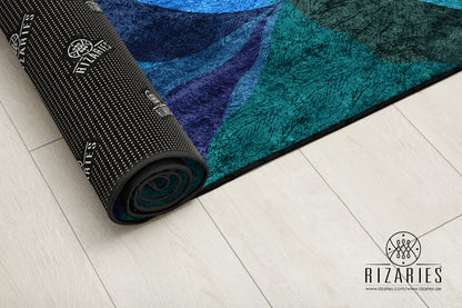 Teal Sky Centerpiece (Rug)