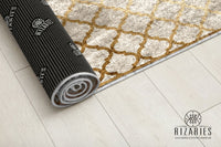 Thumbnail for Copper Gold Quatrefoil Centerpiece (Rug)