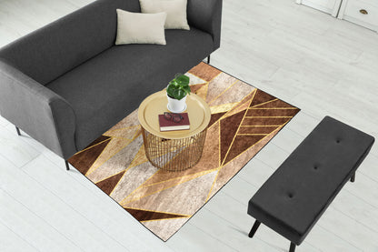 Copper Geometric Centerpiece (Rug)