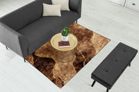 Copper Gold Abstract Centerpiece (Rug)