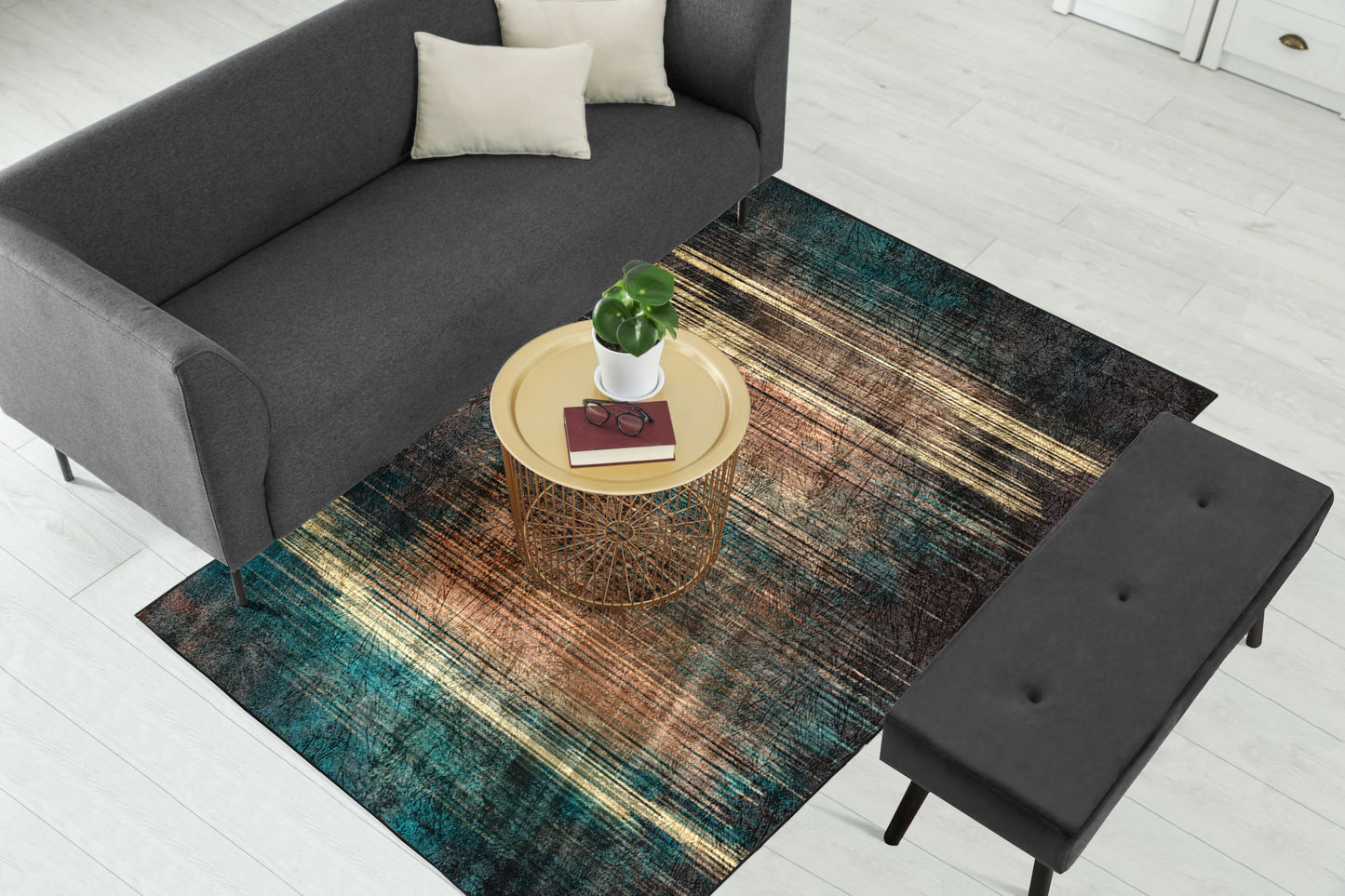 Ombre lines Centerpiece (Rug)