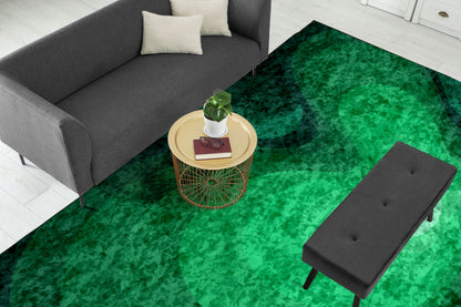 Shades of Green Centerpiece (Rug)