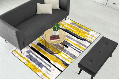 Yellow Lines Centerpiece (Rug)