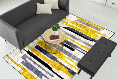 Yellow Lines Centerpiece (Rug)