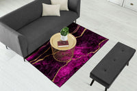 Thumbnail for Purple & Gold Abstract Centerpiece (Rug) (CLEARANCE SALE)