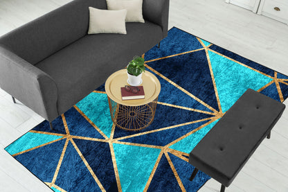 Teal Metallic Centerpiece (Rug)