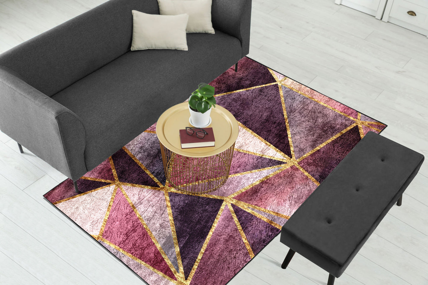 Stained Glass Metallic Centerpiece (Rug)