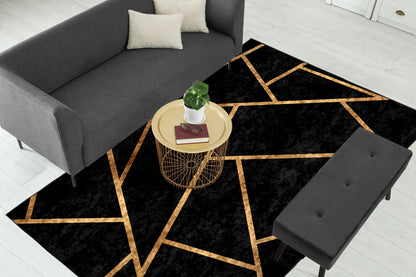 Black & Copper Centerpiece (Rug)