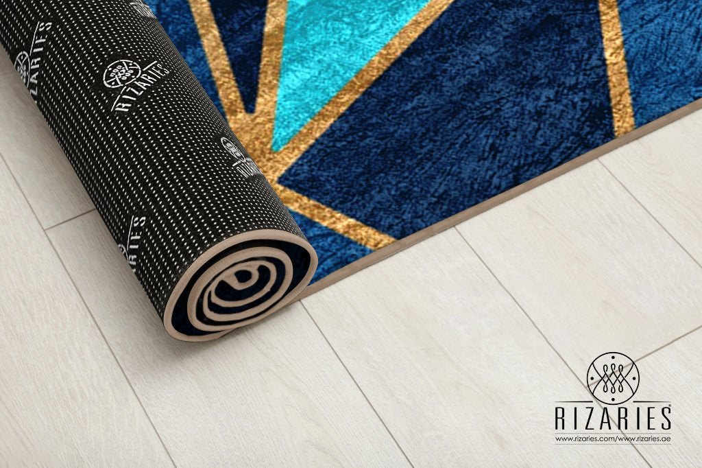 Teal Metallic Centerpiece (Rug)