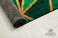 Thumbnail for Green Geo Metallic Centerpiece (Rug)