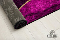 Thumbnail for Purple & Gold Abstract Centerpiece (Rug) (CLEARANCE SALE)