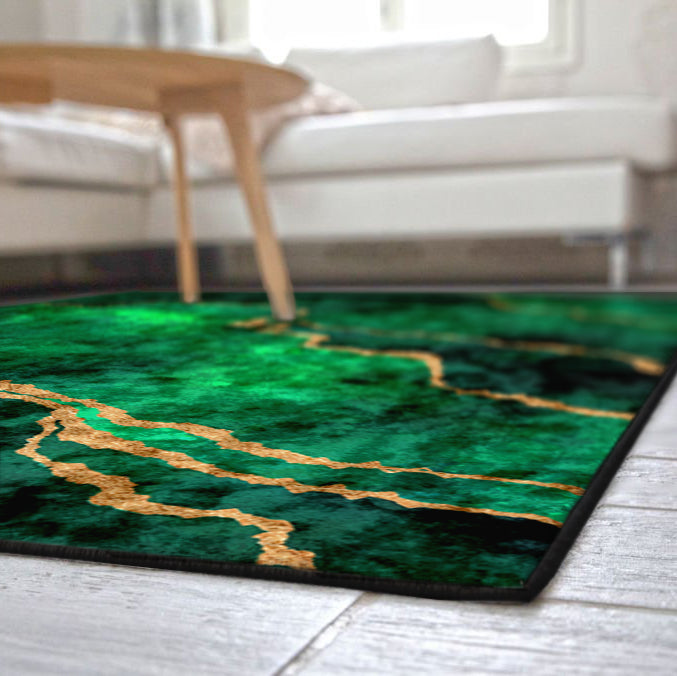 Green Abstract Centerpiece (Rug)