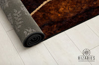 Thumbnail for Brown Lava Abstract Centerpiece (Rug)