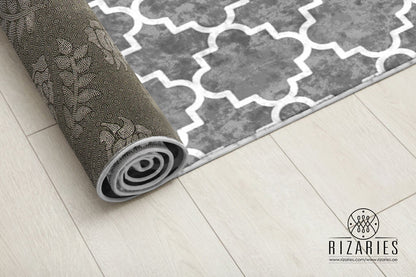 Grey & White Centerpiece (Rug)