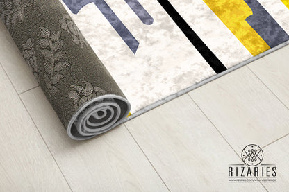 Yellow Lines Centerpiece (Rug)