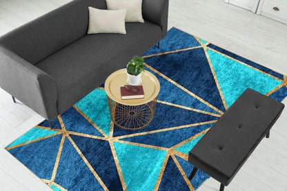 Teal Metallic Centerpiece (Rug)