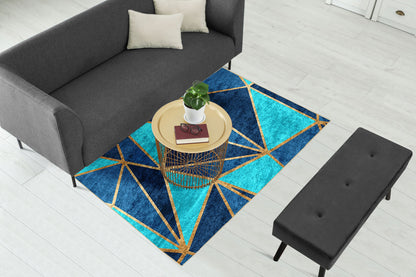 Teal Metallic Centerpiece (Rug)