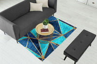 Thumbnail for Teal Metallic Centerpiece (Rug)