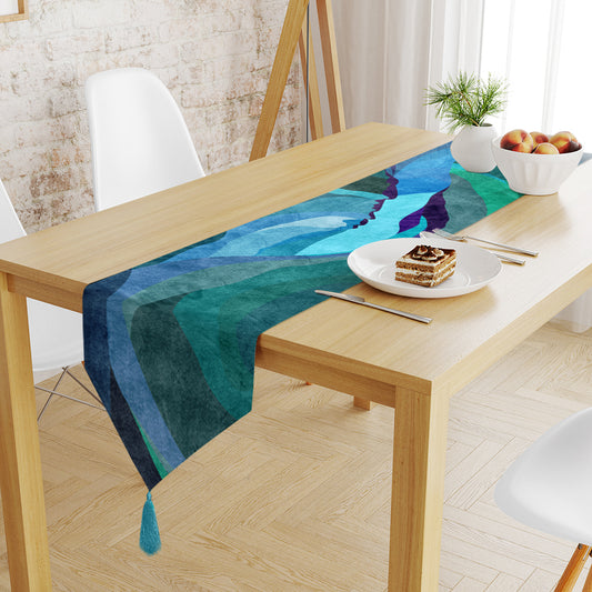 Teal Sky Table Runner