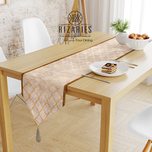 Copper Quatrefoil Table Runner