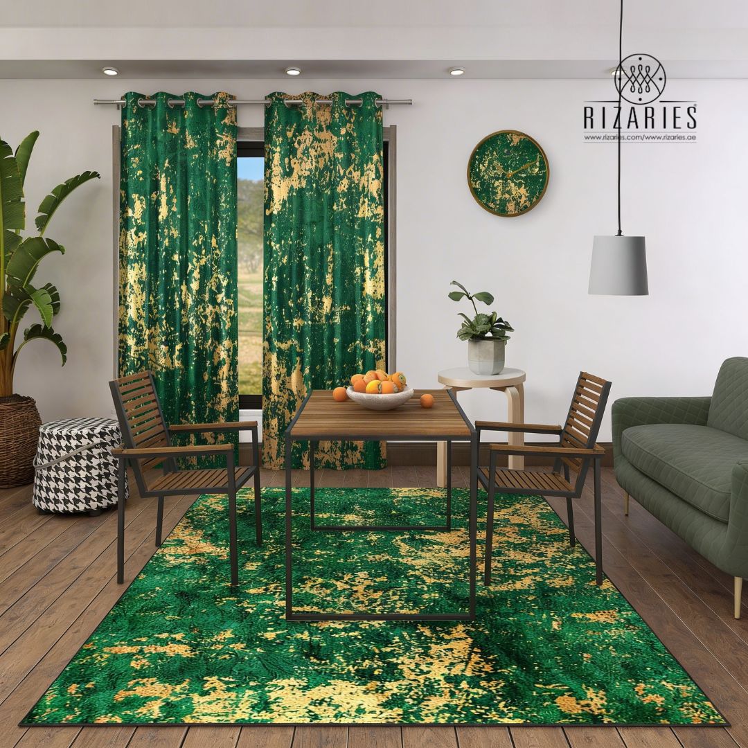Green Gold Pattern Home Set