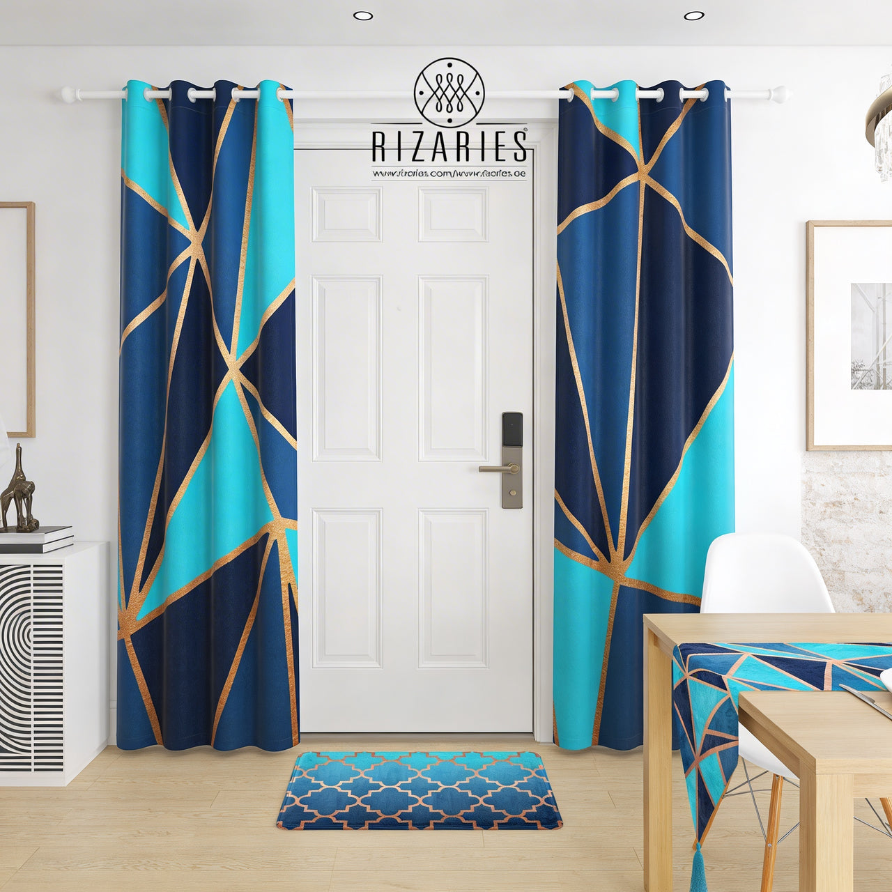 Teal Metallic Home Set