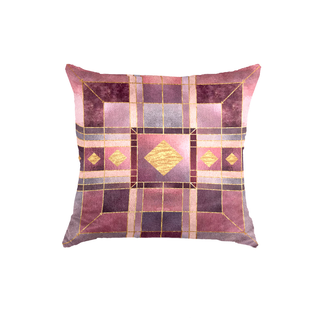 SuperSoft Stained Glass Geometric Throw Cushion