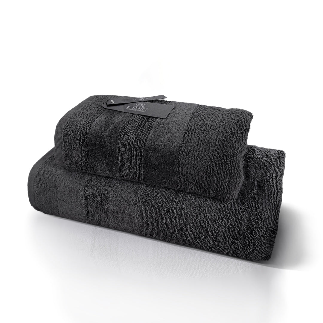 Velour Two Pieces Towel Set (Hand & Bath Towel Set)