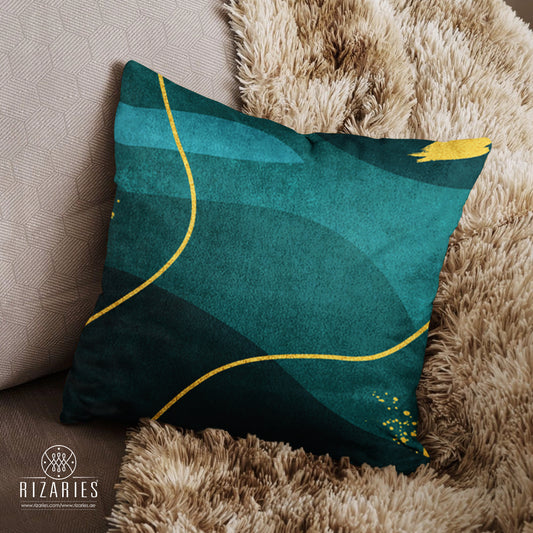SuperSoft Sea Green with Gold Lines