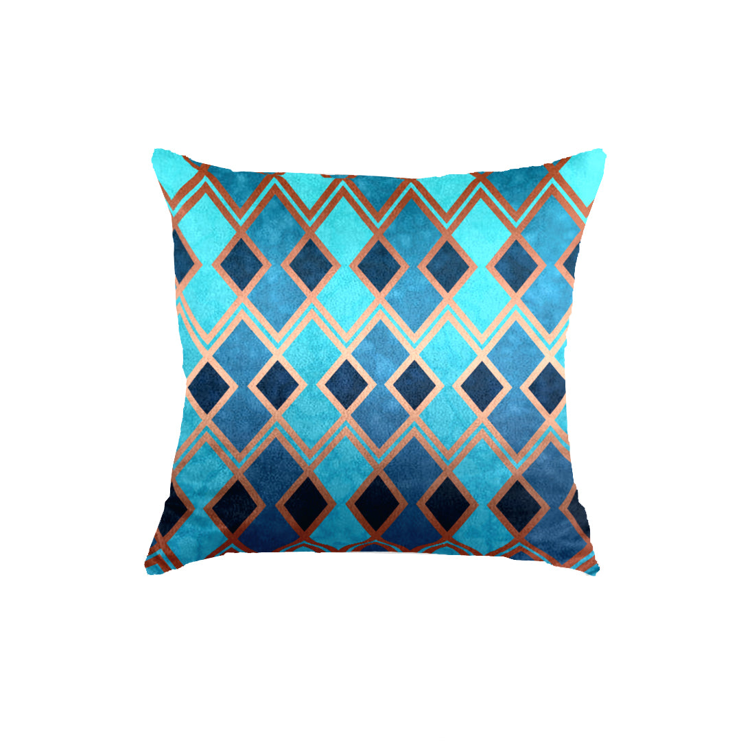 SuperSoft Turquoise & Gold Geometric