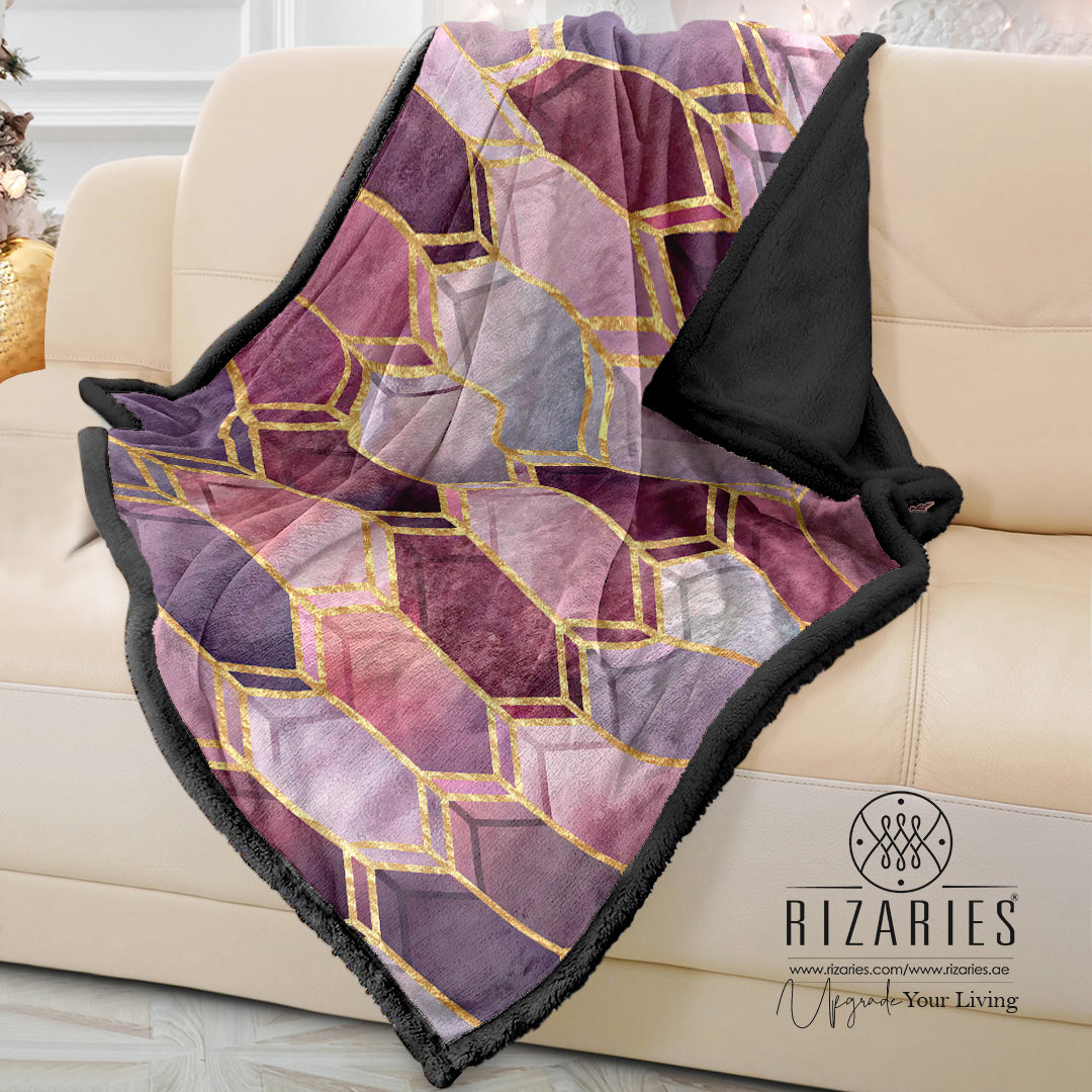 Soft Stained Glass Sofa Blanket Throw