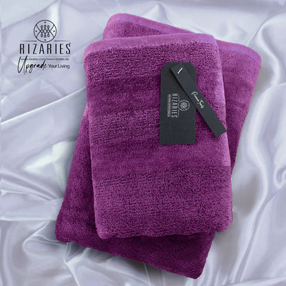 Velour Two Pieces Towel Set (Hand & Bath Towel Set)