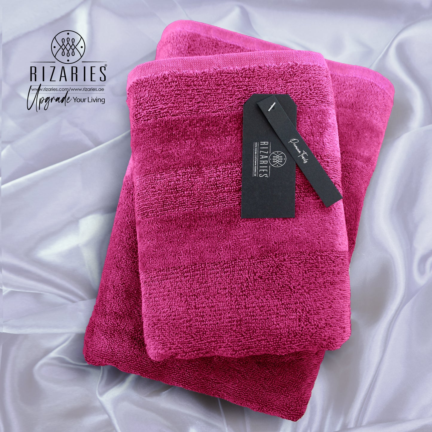 Velour Two Pieces Towel Set (Hand & Bath Towel Set)