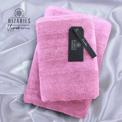 Velour Two Pieces Towel Set (Hand & Bath Towel Set)