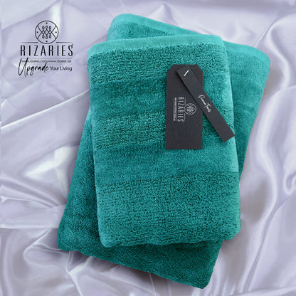 Velour Two Pieces Towel Set (Hand & Bath Towel Set)