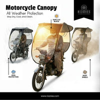 All Weather Bike Open Canopy - Protects from RAIN, UV SUNLIGHT & Dust