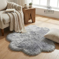 Thumbnail for SuperSoft Imitation Faux Rabbit Fur Flower Mat