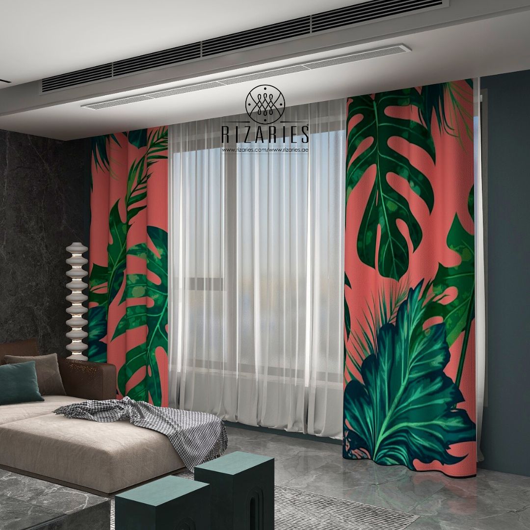 Pink Tropical Curtains (CLEARANCE SALE)