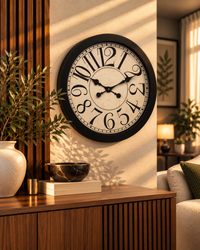 Vintage Roman Numeral Wall Clock  24 Inches