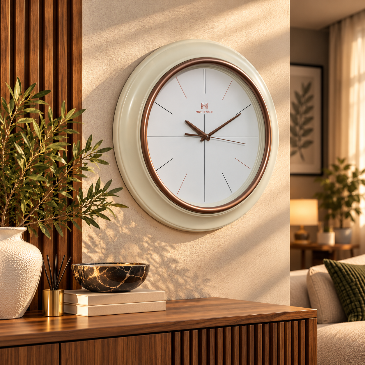 Modern Minimalist Wall Clock – 18 Inch