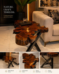 100% Real Wood Center Coffee Table